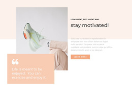 Sport Starts With Style - Template HTML5, Responsive, Free