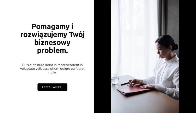 Pomoc w przypadku jakichkolwiek pytań Szablon CSS