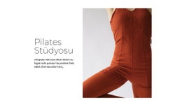 Pilates Kıyafeti - Bir Sayfalık Şablon