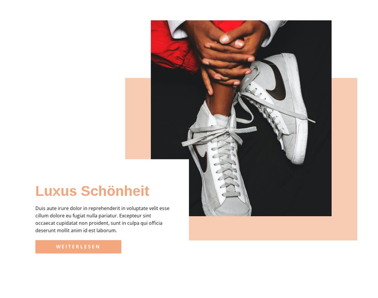 Limitierte Sneaker HTML-Vorlage