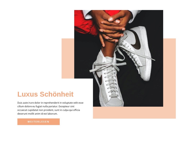 Limitierte Sneaker Website Builder-Vorlagen