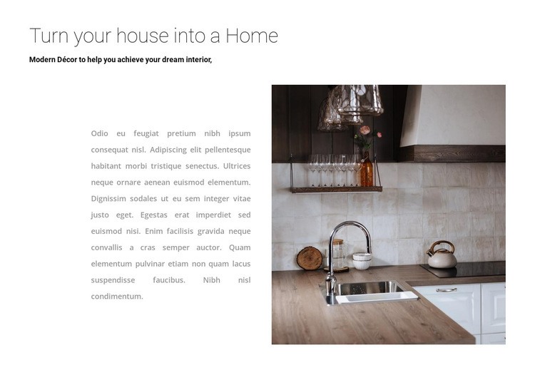 Cozy kitchen design Homepage Design