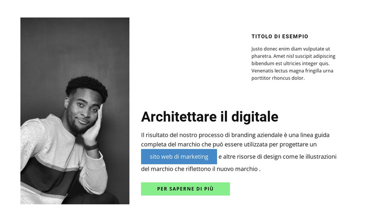 Questo è il nostro architetto Modello HTML