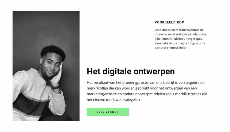 Dit is onze architect Website mockup