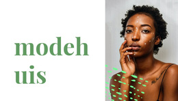 Responsieve Websjabloon Voor Huis Van Exclusieve Mode