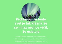 Krása Polární Záře Webdesign