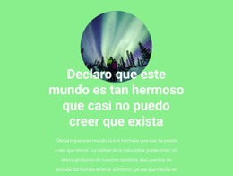 La Belleza De La Aurora Boreal: Página De Destino Para Cualquier Dispositivo