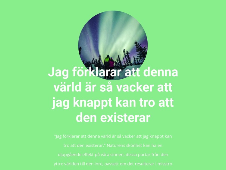 Skönheten i norrskenet Mall