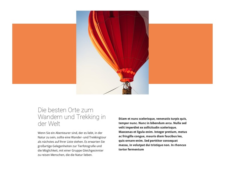 Fliegen in den Wolken CSS-Vorlage