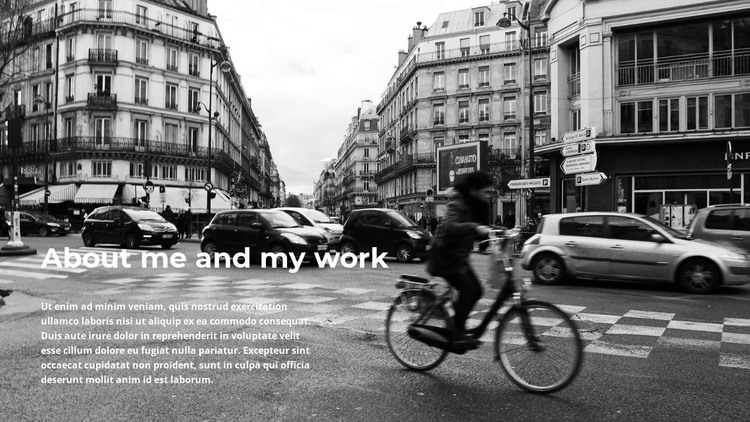 About working in a big city HTML Template