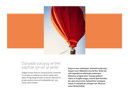 Bulutlarda Uçmak - Web Sitesi Oluşturucu Şablonu