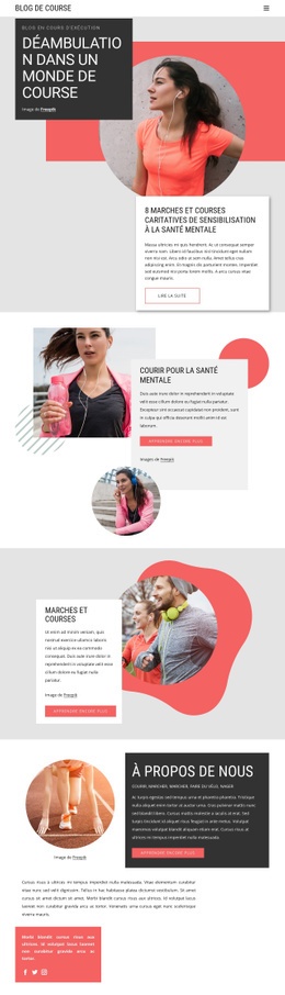 Monde De La Course – Page De Destination