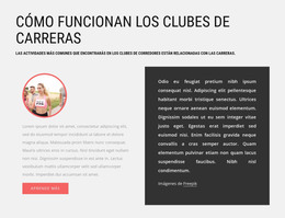 Cómo Funcionan Los Clubes De Carreras: Sitio Con Descarga De Plantilla HTML