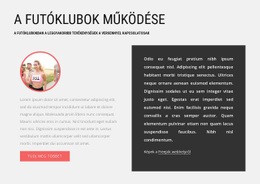 Hogyan Működnek A Futóklubok Alap Html Sablon CSS-Sel