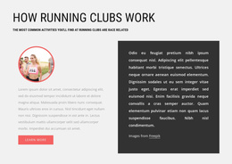 How Running Clubs Work - Joomla Theme