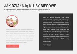 Jak Działają Kluby Biegowe - Strona Z Możliwością Pobrania Szablonu HTML