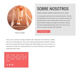 Imagen De Texto, Botón E Círculo - Diseño De Sitio Web Sencillo