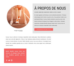 Texte, Bouton Et Image Circulaire – Modèle De Site Web Mobile