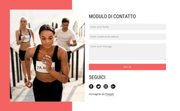 Modulo Di Contatto Del Club Podistico: Tema WordPress Moderno