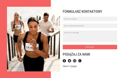 Formularz Kontaktowy Klubu Biegowego - Gotowy Motyw Strony