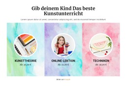 Kunstschule CSS-Vorlage Kostenlos Herunterladen