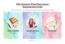 Kunstschule - Responsive HTML-Vorlage