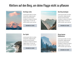 Layout-Funktionalität Für Den Berg Besteigen