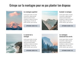 Escalader La Montagne Site Web D'Une Seule Page