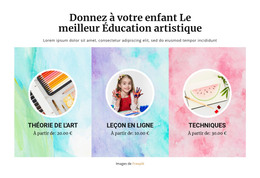 École D'Art - Modèle HTML Réactif