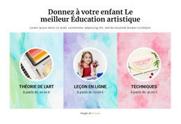 École D'Art - Meilleur Modèle D'Une Page