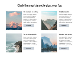 Climb The Mountain - Ultimate One Page Template