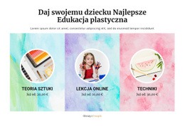 Szkoła Artystyczna - Konfigurowalny, Profesjonalny Kreator Stron Internetowych