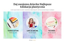 Szkoła Artystyczna Szablon CSS Do Pobrania Za Darmo