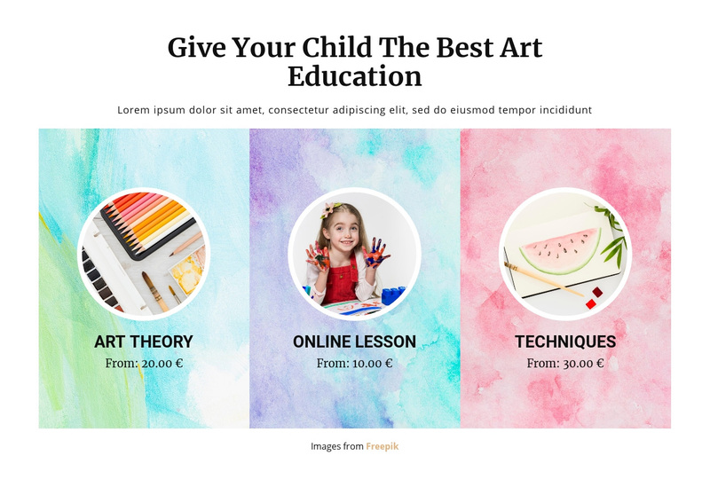 Art School Squarespace Template Alternative