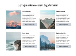 Dağa Tırmanmak Tek Sayfalı Web Sitesi