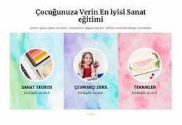 Sanat Okulu Için Harika Web Sitesi Tasarımı