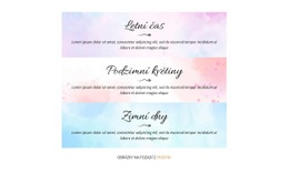 Roční Období – Šablona Vstupní Stránky