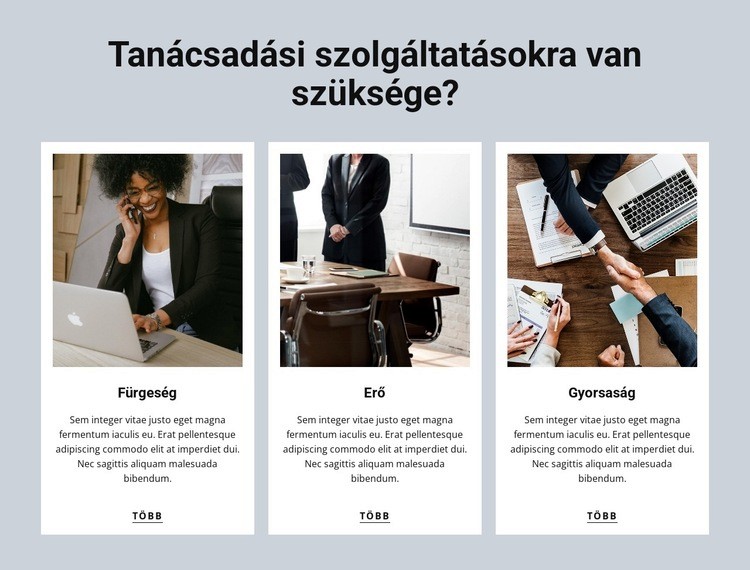Consulting Services HTML Sablon