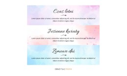 Szablon CSS Tabeli Pory Roku