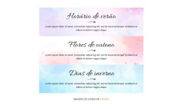 Temporadas Modelo CSS De Tabela