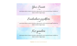 Sezonlar - Ücretsiz WordPress Teması