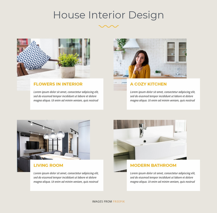 House Interior Design Website Template