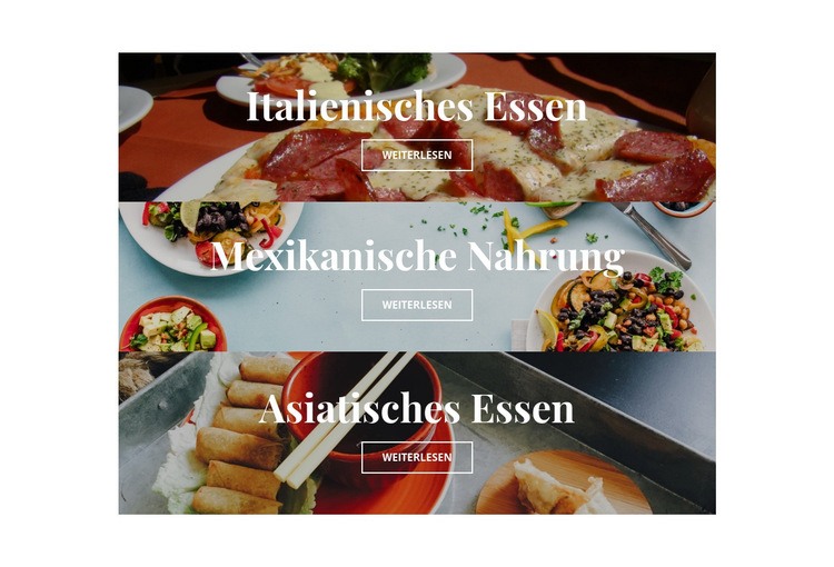 nationales Essen Eine Seitenvorlage