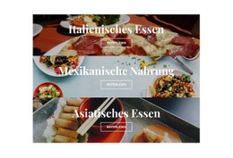 Exklusive HTML5-Vorlage Für Nationales Essen