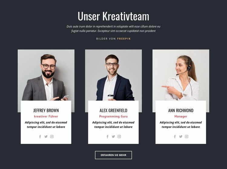 Branding-Experten Website Builder-Vorlagen