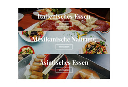 Layout-Funktionalität Für Nationales Essen