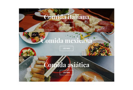 Plantilla De Sitio Para Comida Nacional