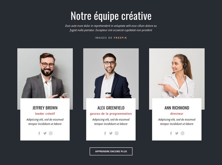 Experts en image de marque Créateur de site Web HTML