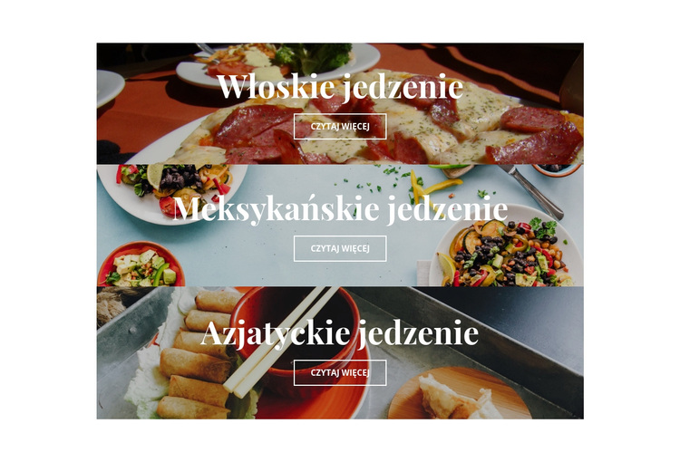 narodowe jedzenie Motyw WordPress