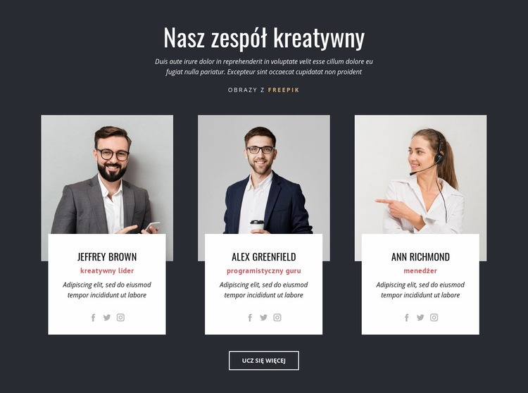 Eksperci od marki Szablon HTML5